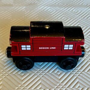 Vintage 2001 Thomas Train Sodor Line Caboose Wooden Railway Red Limited Edition